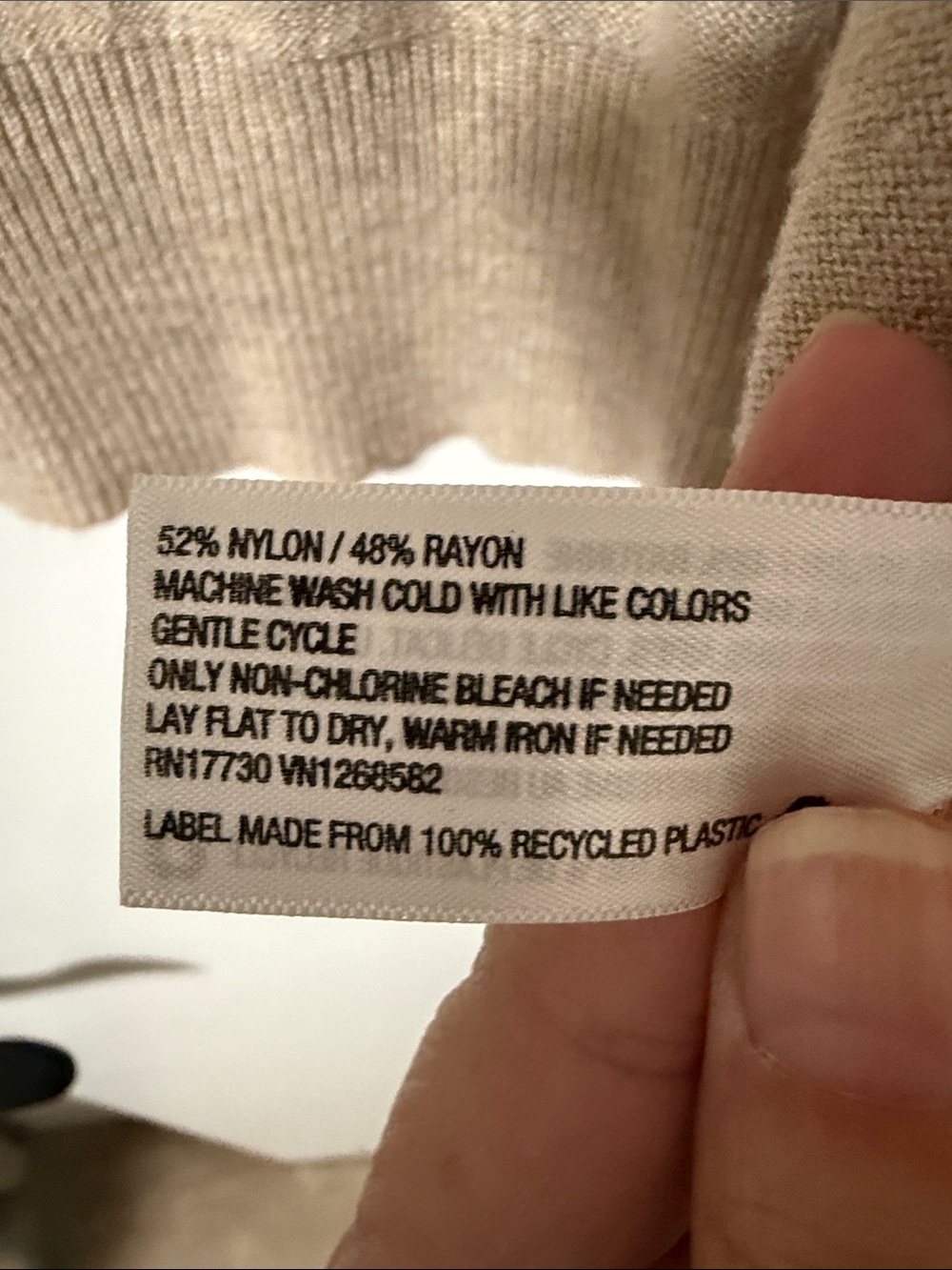 Merona Beige Open-Front Lightweight Women's Cardigan - Picture 3 of 4